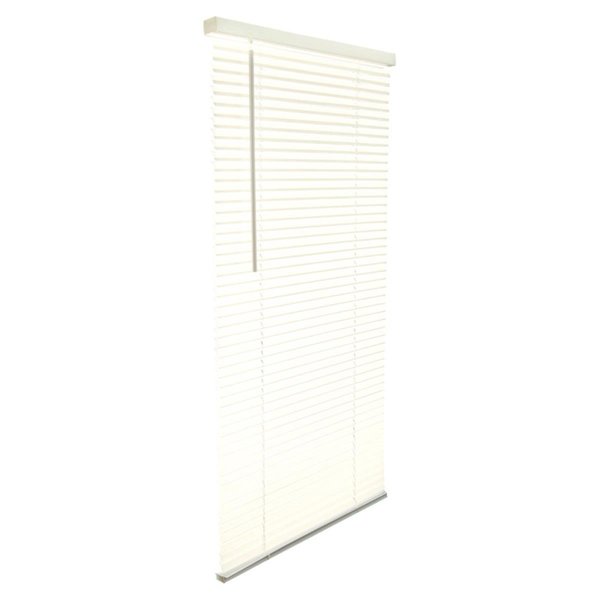 Work-Of-Art Vinyl 1 in. Cordless Mini-Blinds, 36 x 64 in. - Alabaster WO2513311